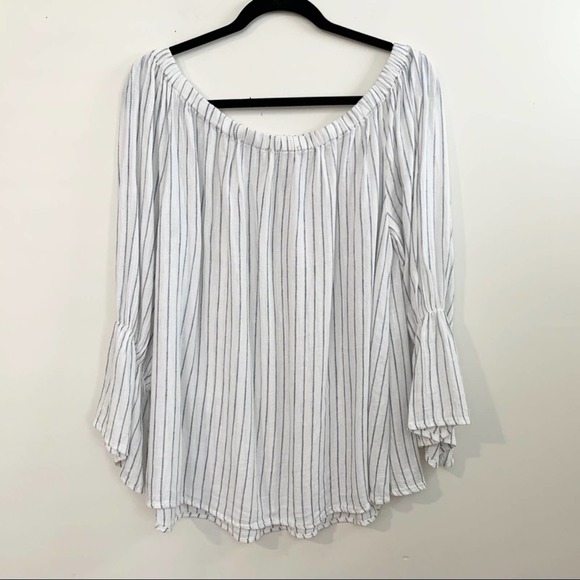 SANCTUARY Off The Shoulder Top w/ Bell Sleeves - Picture 3 of 6